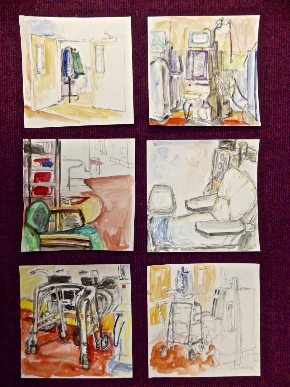 First set of watercolours