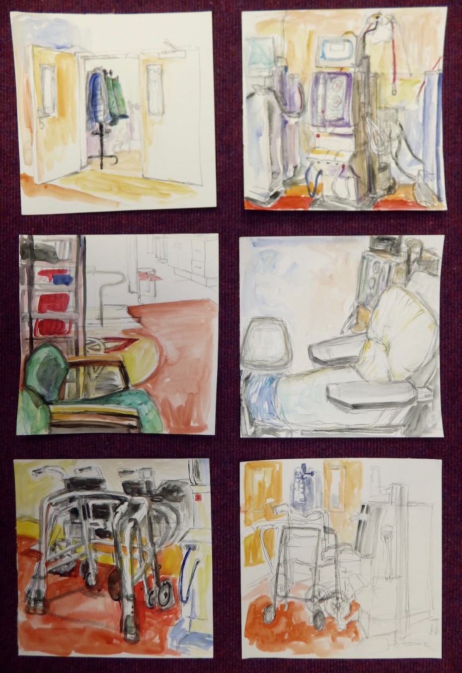 Renal Unit watercolours web