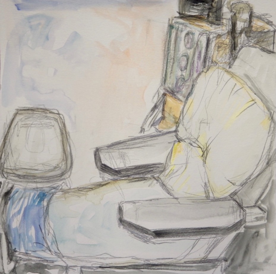 study of bed before being made up